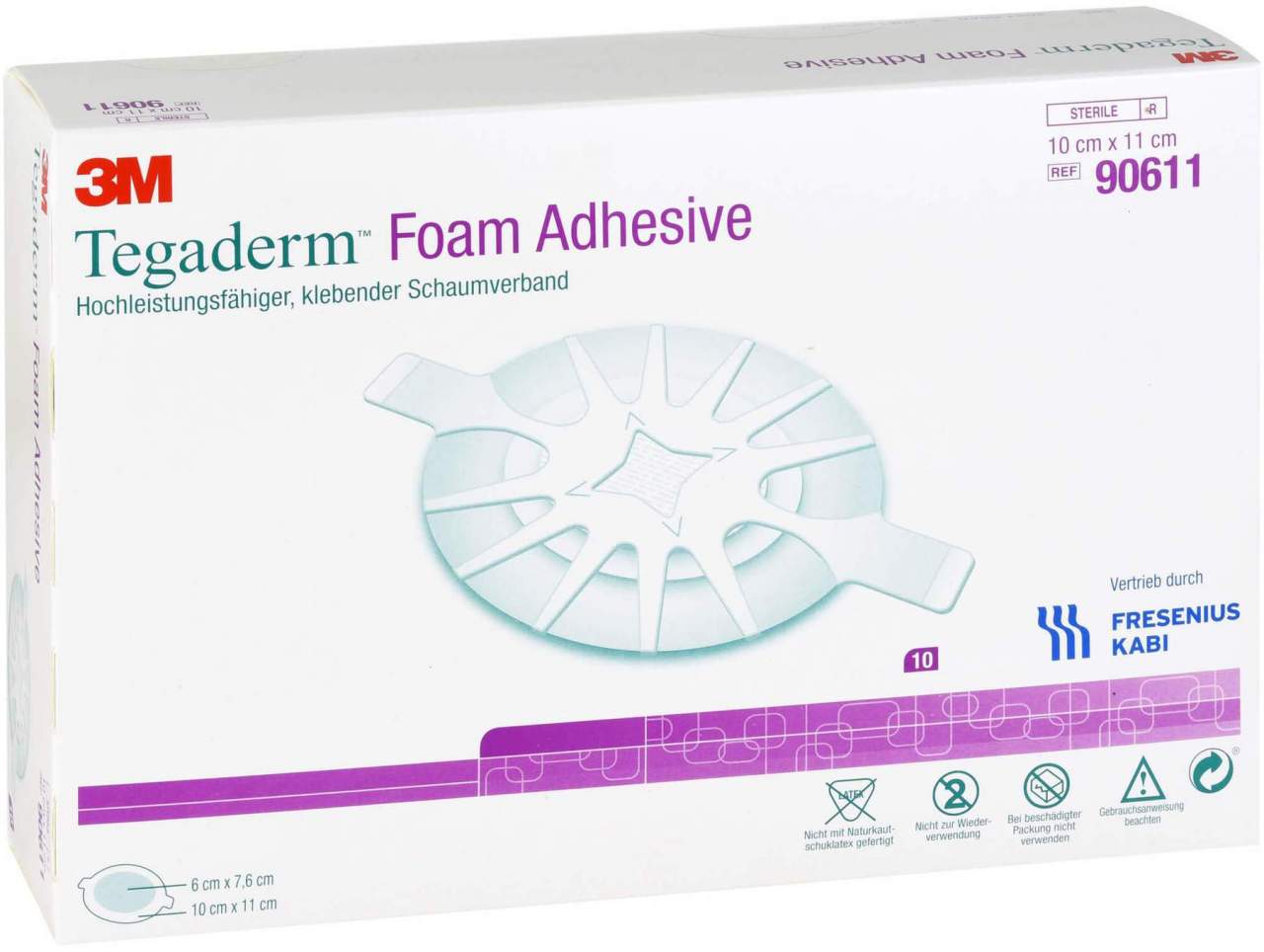 Tegaderm Foam Adhesive 10x11 cm