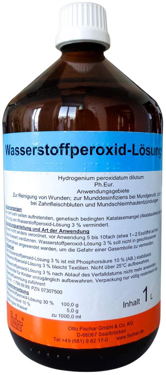 Wasserstoffperoxid Loesung 3% Ph. Eur. 1000 ml