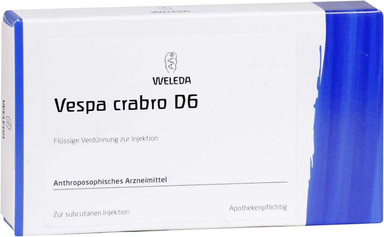 Weleda Vespa Crabro D6 8 X 1 ml Ampullen