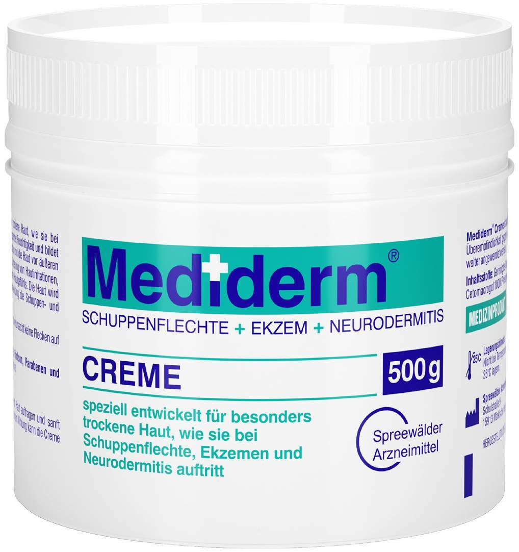 Mediderm Creme 500 G - Pflege speziell für besonders tockene Haut