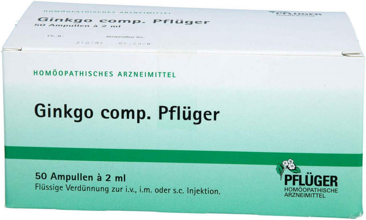 Ginkgo Comp.Pflüger Ampullen 50 Stück A 2 ml