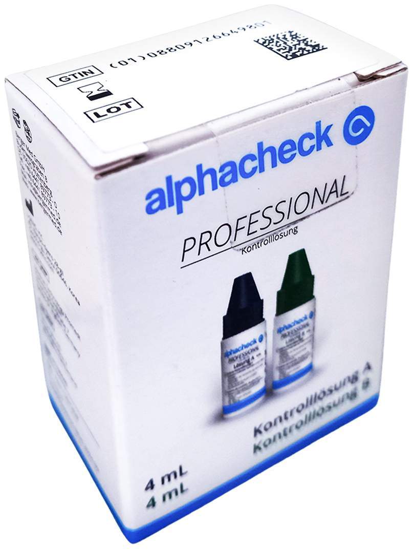 Alphacheck Professional Kontrolllösung A+b 2 X 4 ml