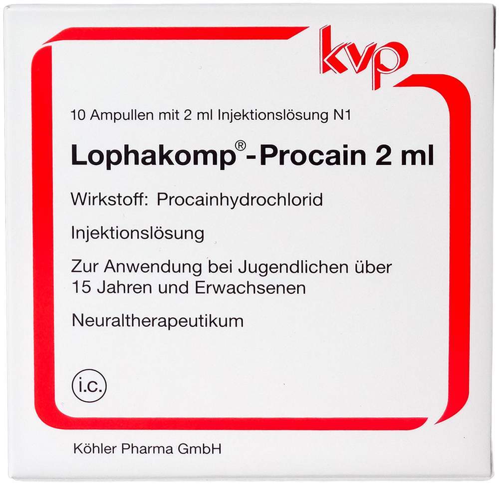 Lophakomp Procain 10 X 2 ml Injektionslösung