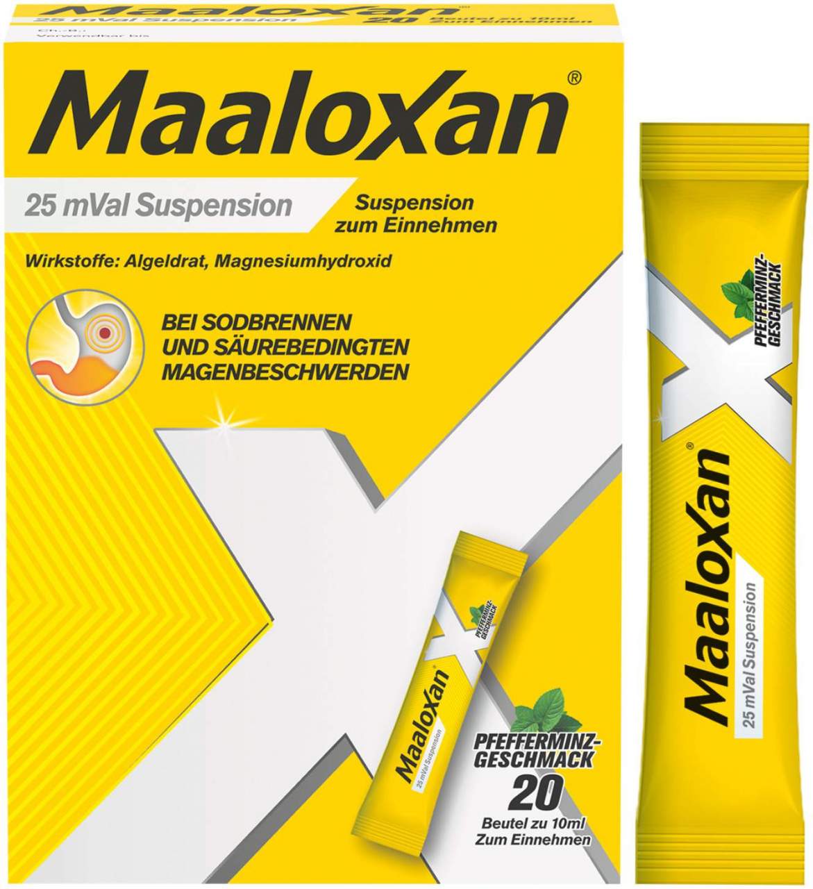 Maaloxan 25 mVal Suspension 20 x 10 ml Suspension