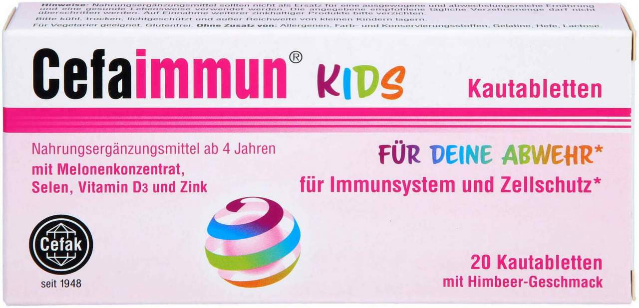 Cefaimmun Kids 20 Kautabletten
