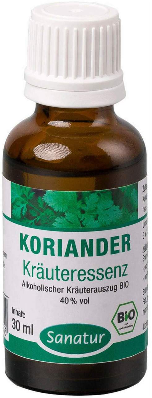 Koriander Kräuter Essenz Tropfen