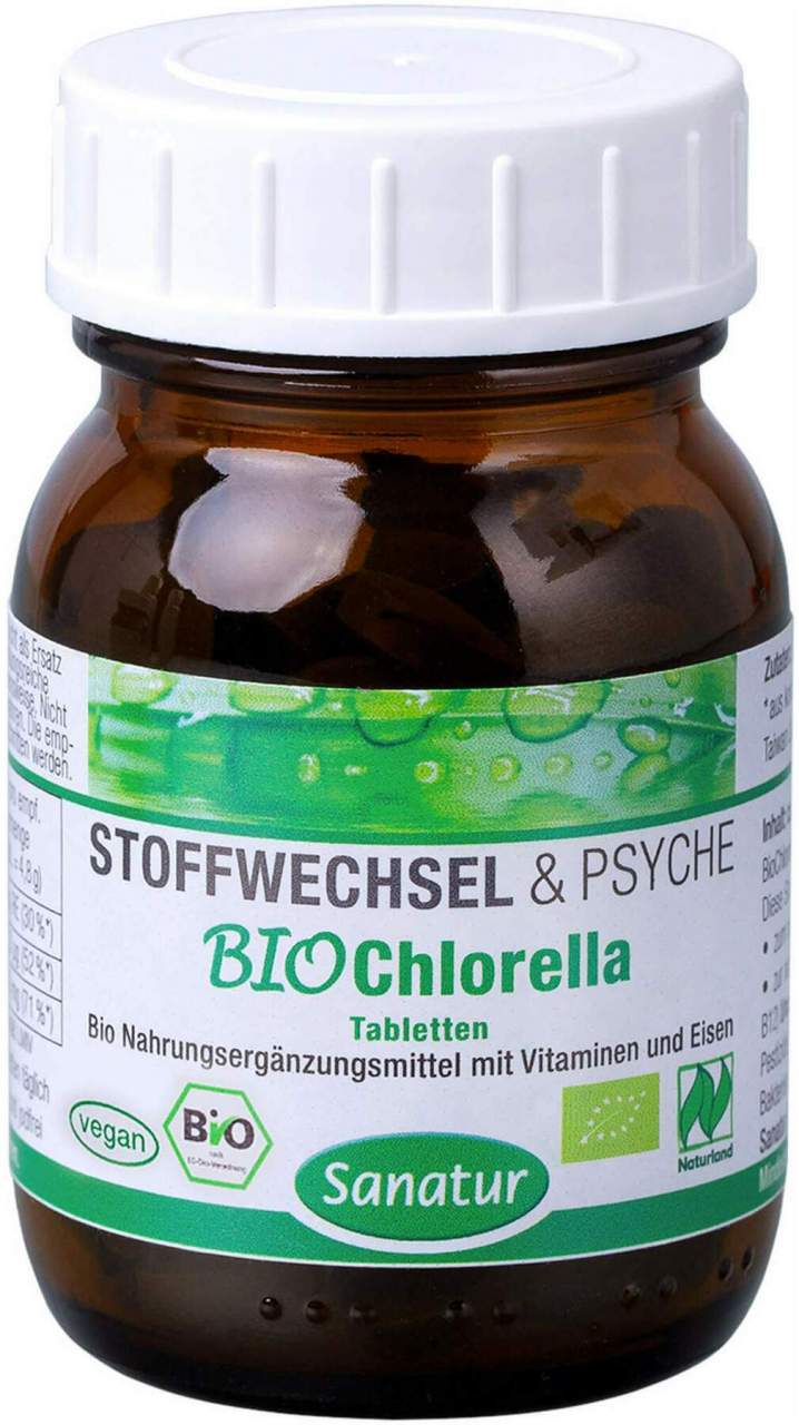 Biochlorella Mikroalgen Naturland 100 Tabletten