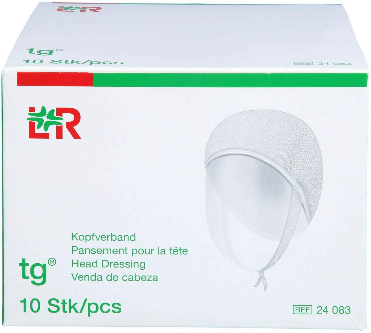 Tg Kopfverband Weiß 10 Stück