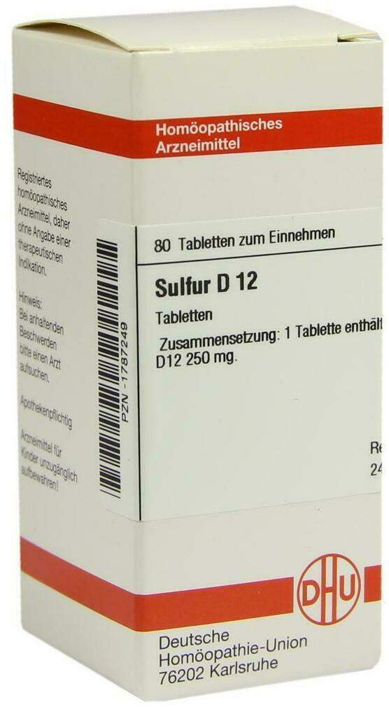 Dhu Sulfur D12 80 Tabletten
