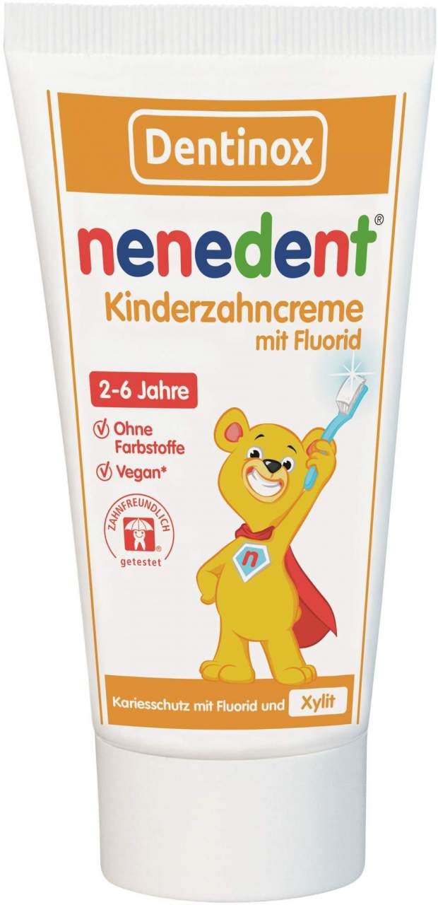 Nenedent Kinderzahncreme mit Fluorid 2 - 6 Jahre 50 ml