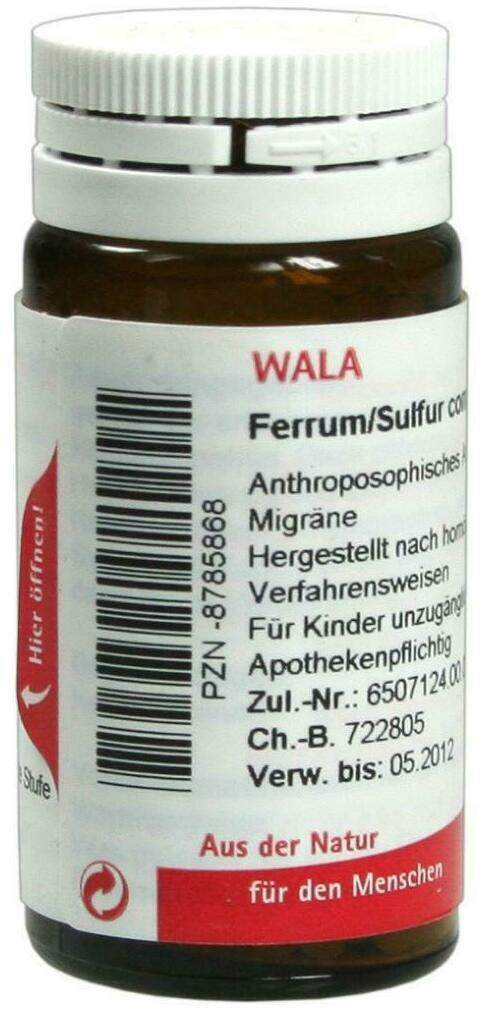 Wala Ferrum Sulfur Comp. 20 G Globuli