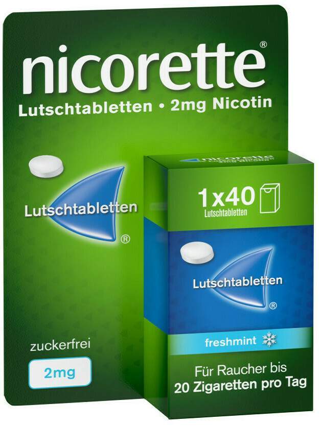 Nicorette freshmint 2 mg 40 Lutschtabletten