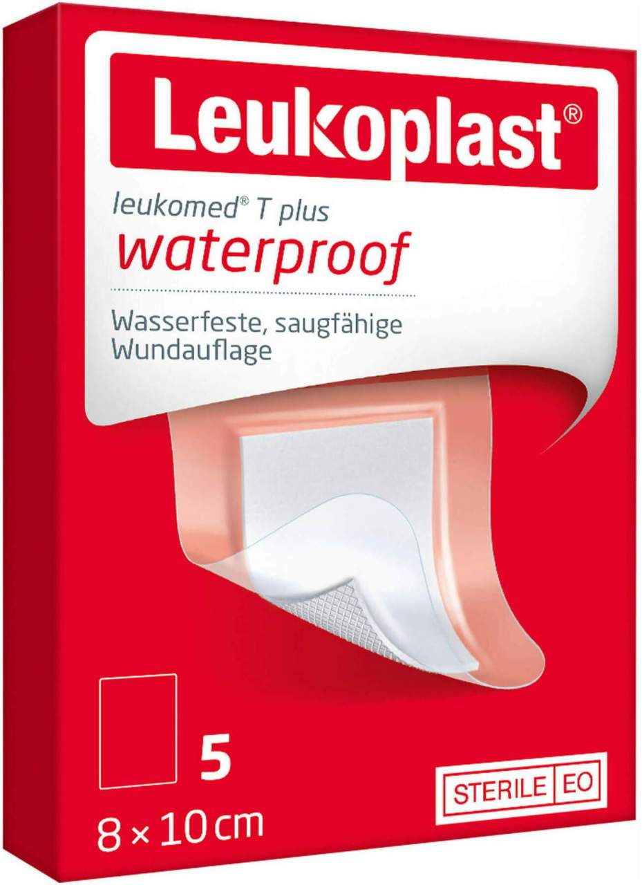 Leukoplast Leukomed T Plus Steril 8 X 10 cm 5 Stück