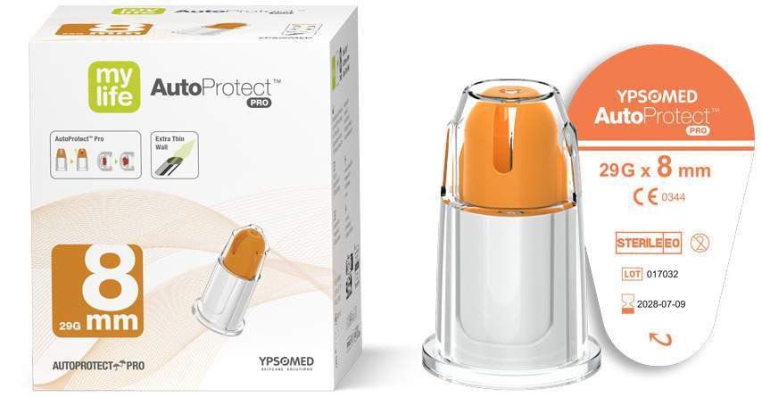 Mylife Autoprotect Pro Sicherheits-Pen-Nadeln 29 G 8 mm 100 Stück