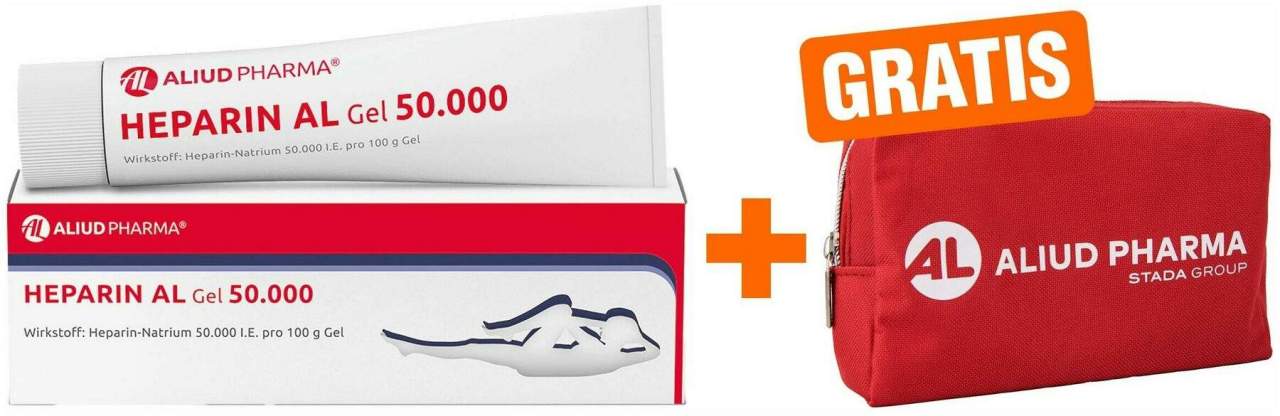 Heparin AL Gel 50000 100 g + gratis Medikamententasche 1 Stück