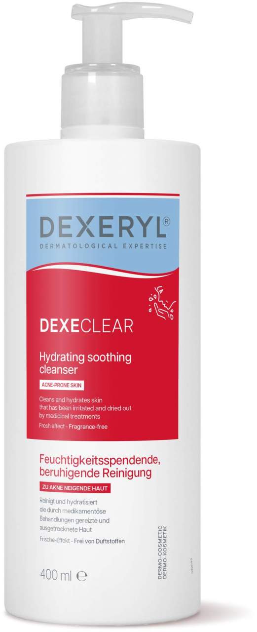 Dexeryl Dexeclear feuchtigkeitsspendende Reinigung 400 ml - Bei Akne und Pickeln