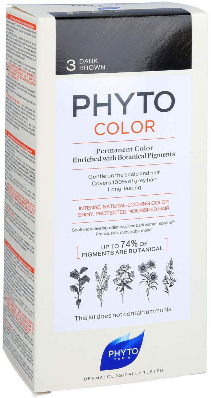 Phytocolor 3 Dunkelbraun Ohne Ammoniak 1 Stück - Zur Haarpflege