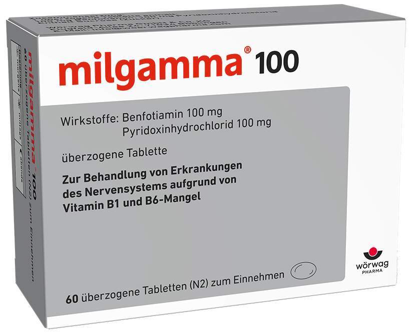 Milgamma 100 mg 60 Überzogene Tabletten