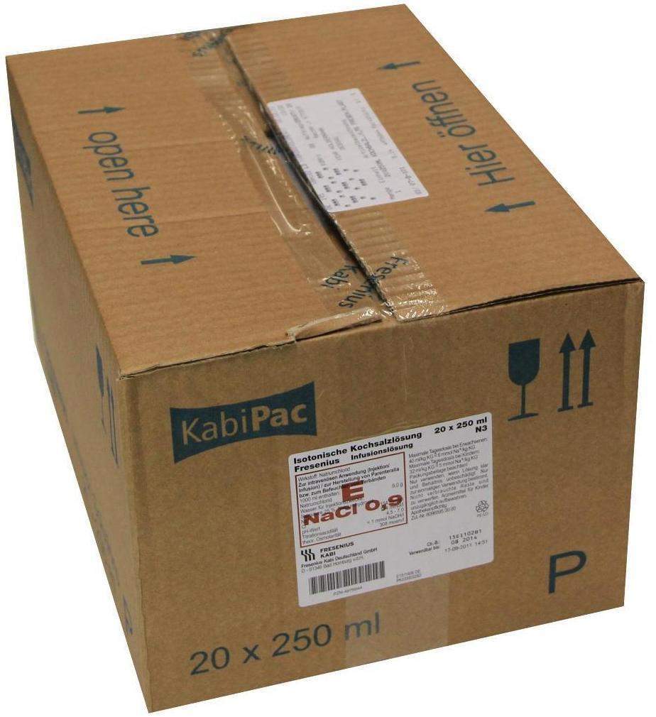 Kochsalzlösung 0,9 % Plastikflasche Fresenius 20 X 250 Ml...
