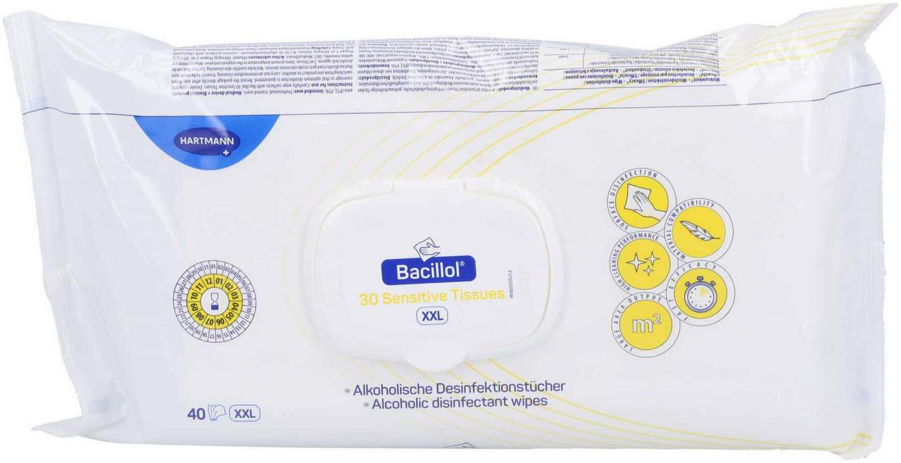 Bacillol 30 Sensitive Tissues Flow-Pack 40 Xxl Tücher