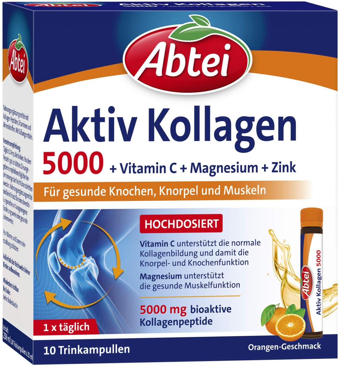 Abtei Aktiv Kollagen 5000 10 X 25 ml Ampullen