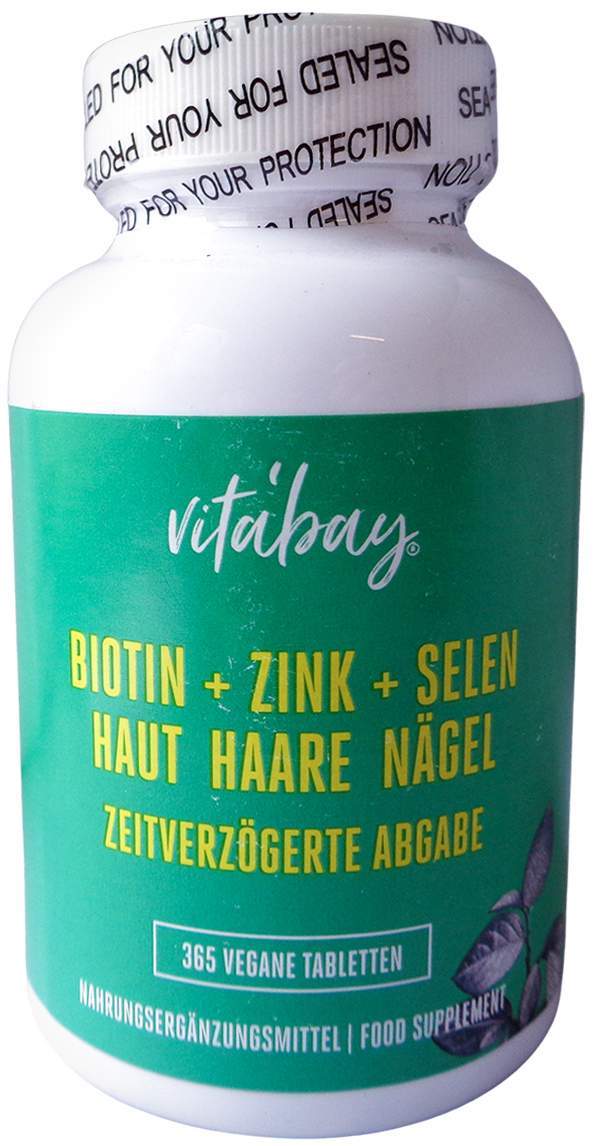 Biotin+zink+selen Haut+haare+nägel Vegan Tabletten