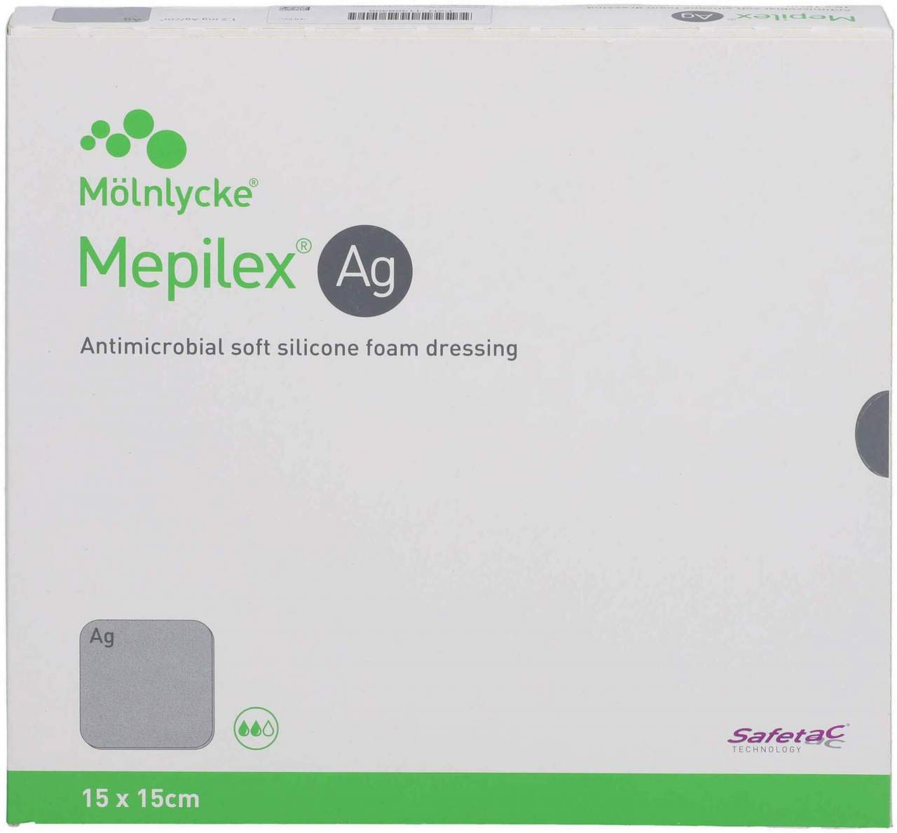 Mepilex AG Schaumverband 15x15 cm Steril
