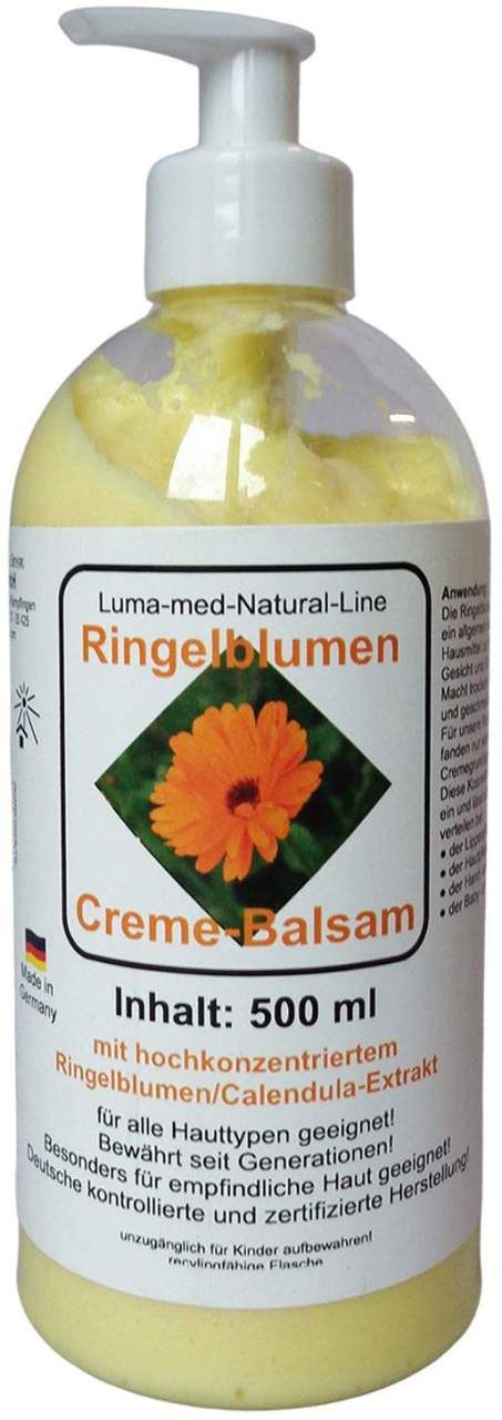 Ringelblumen Creme Balsam Pumpflasche 500ml - Zur Hautpflege