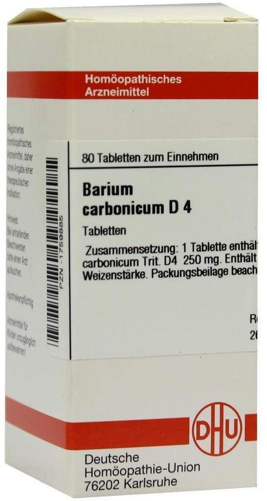 Dhu Barium Carbonicum D4 80 Tabletten