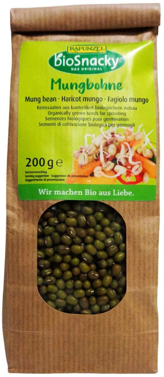 Biosnacky Sprossensamen Mungbohnen 200 G