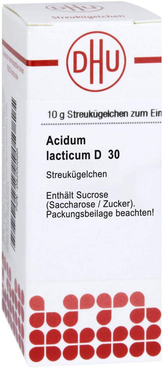 Dhu Acidum Lacticum D30 Globuli 10 G