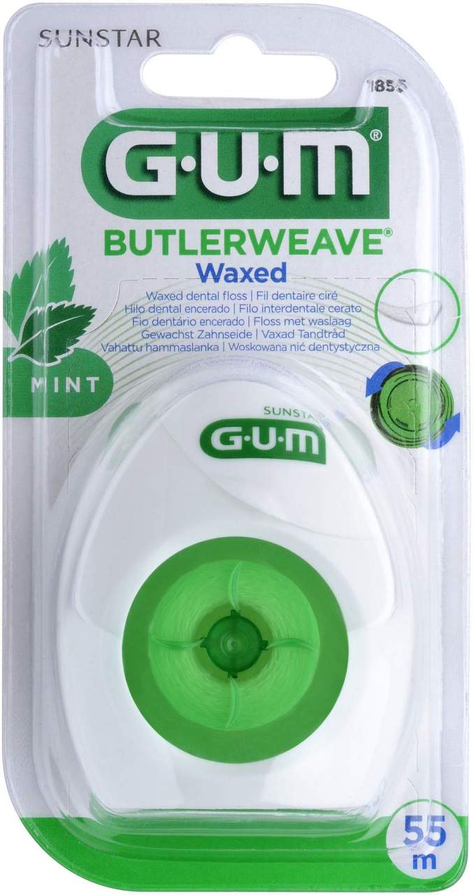 Gum Butlerweave Gewachst Zahnseide Mit Minzgeschmack 55 M