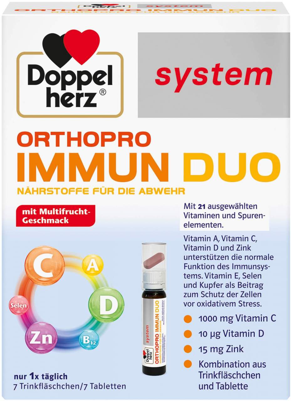 Doppelherz system Orthopro Immun Duo 7 Trinkfläschchen + 7 Tabletten