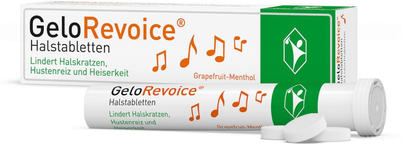 GeloRevoice Halstabletten Grapefruit-Menthol 20 Lutschtabletten