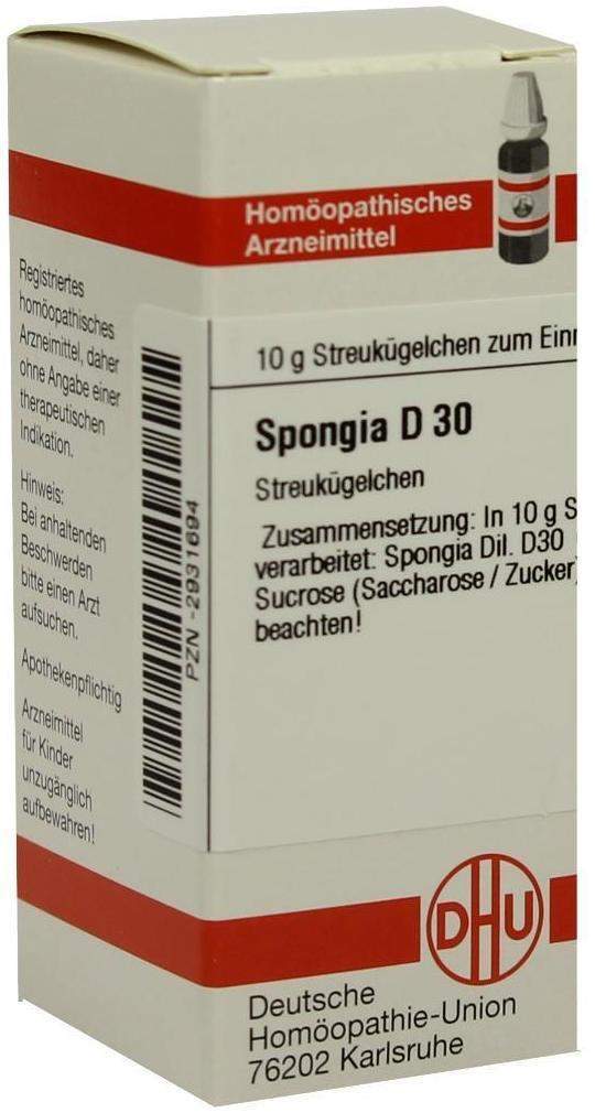 Dhu Spongia D30 10 G Globuli