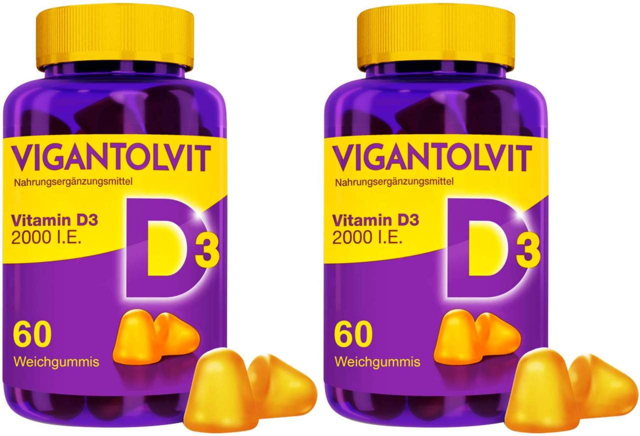 Vigantolvit 2000 I.E. Vitamin D3 2 x 60 Weichgummis