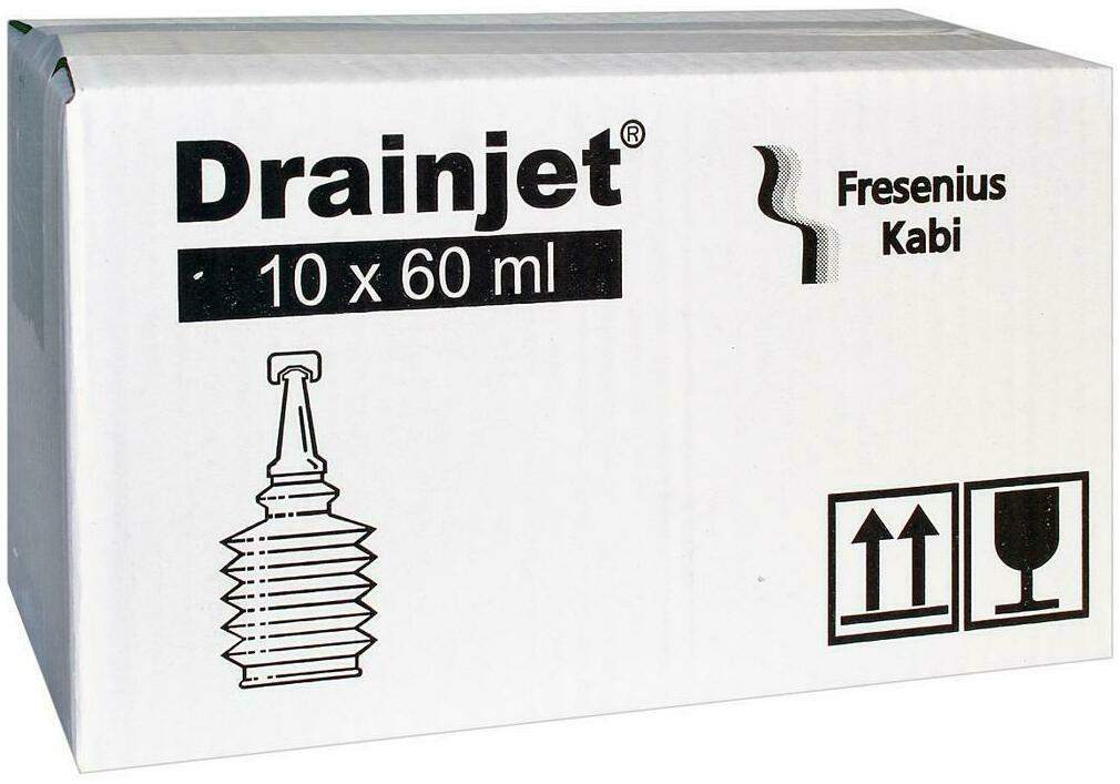 Freka Drainjet Fresenius 10 X 60 ml Kochsalzlösung 0,9%