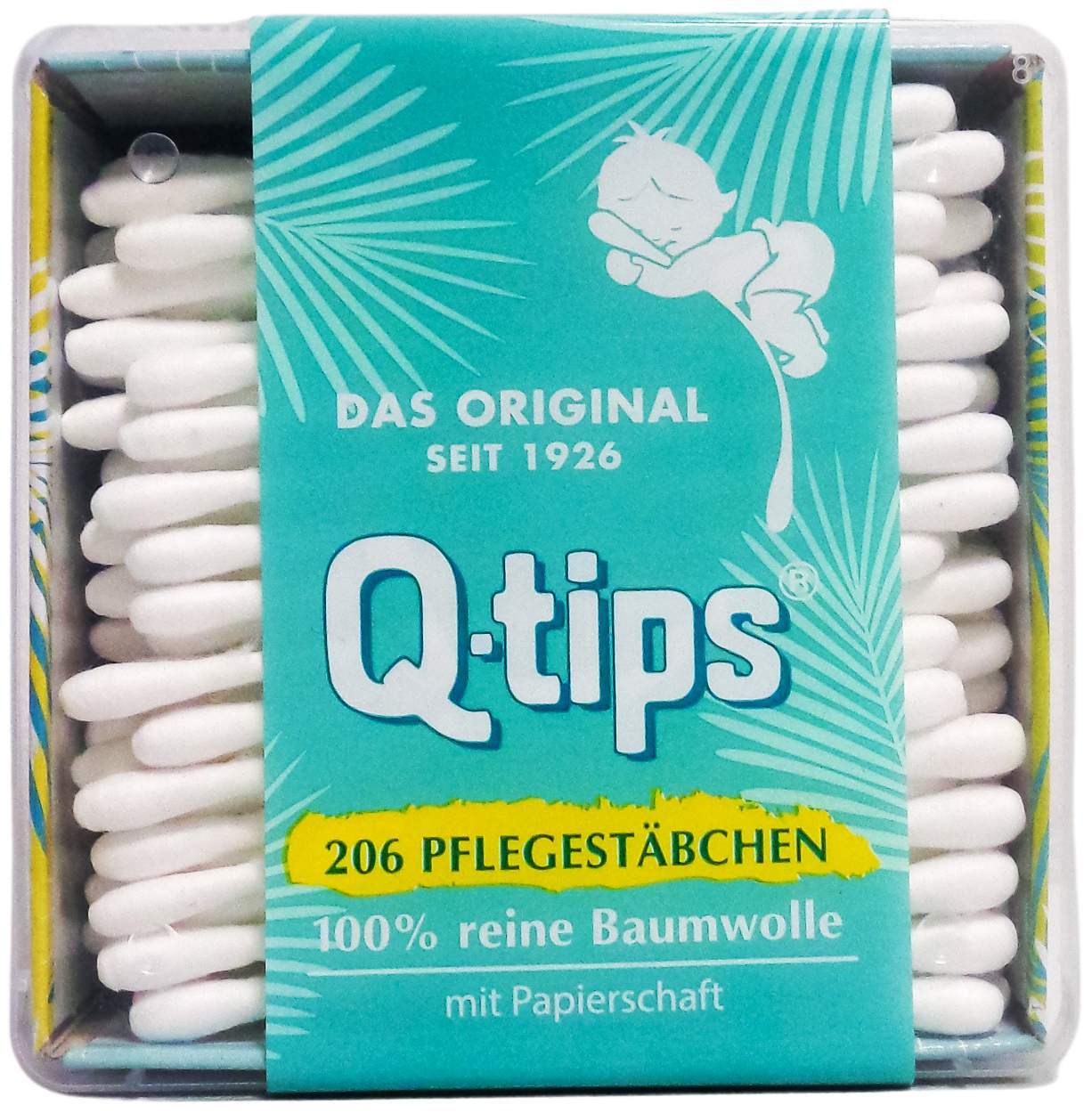 Q-Tips Pflegestäbchen Mit Papierschaft 206 Stück