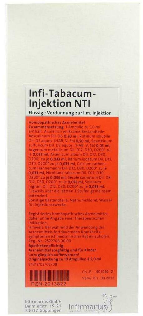 Infi Tabacum Injektion Nti Ampullen