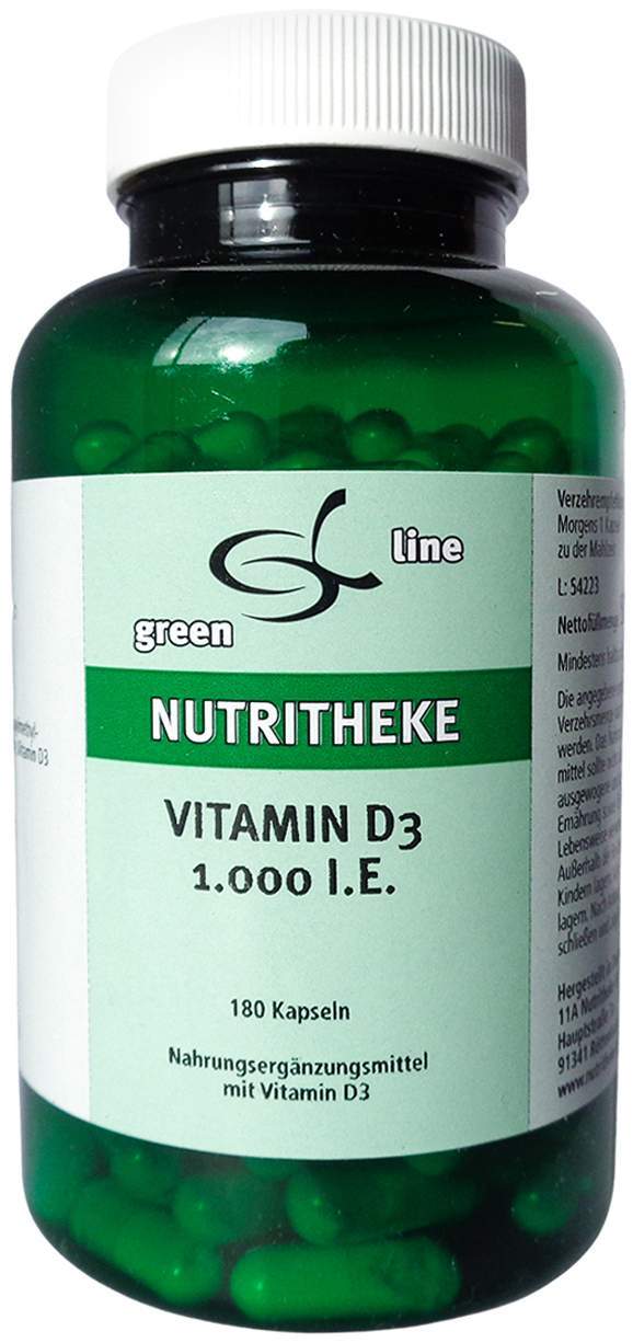 Vitamin D3 1000 I.E. Kapseln 180 Stück