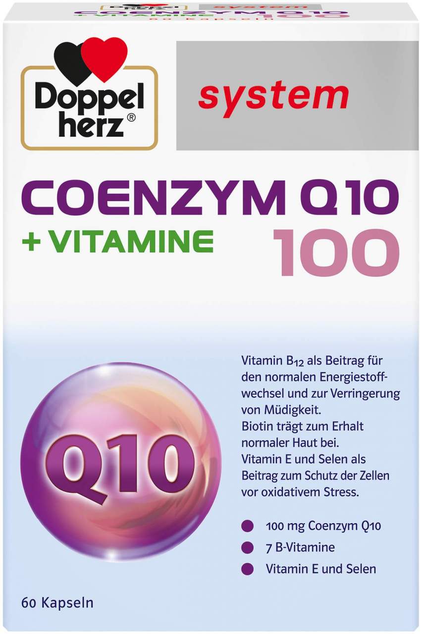 Doppelherz System Coenzym Q10 100 + Vitamine 60 Kapseln