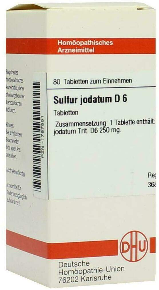 Dhu Sulfur Jodatum D6 80 Tabletten