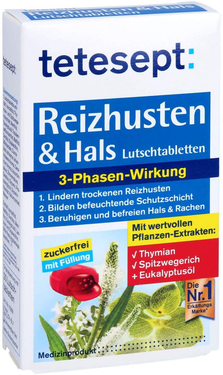 Tetesept Reizhusten & Hals 20 Lutschtabletten