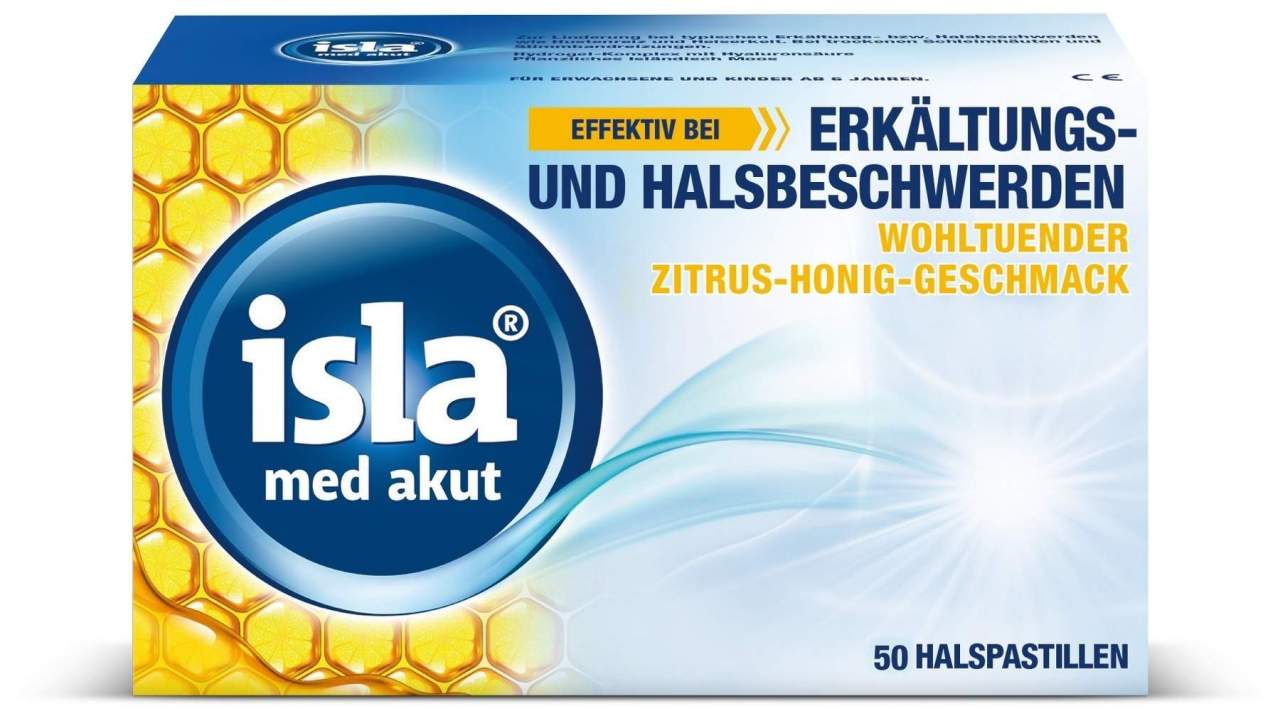 isla med akut Zitrus-Honig 50 Pastillen