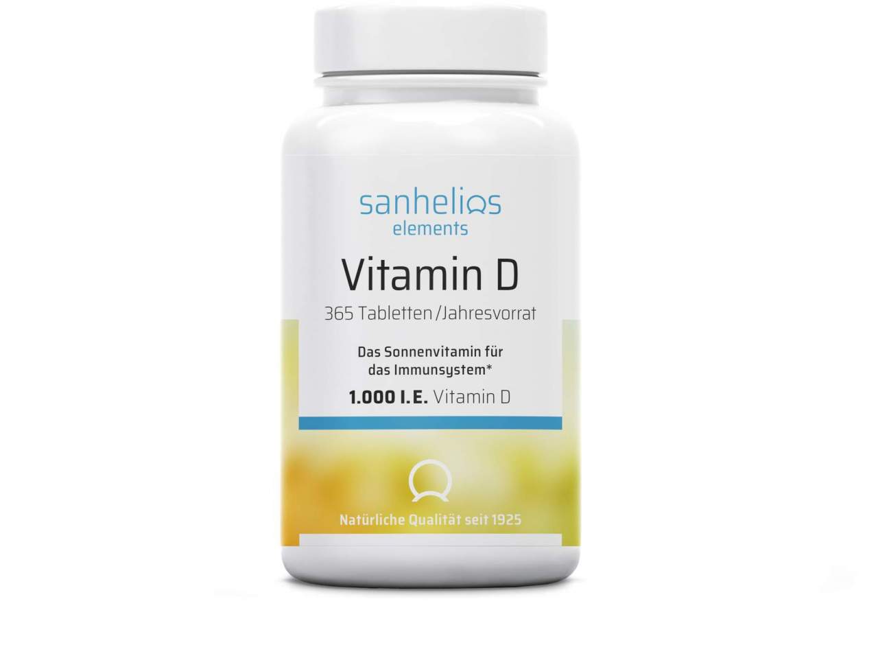Sanhelios Vitamin D 1.000 I.E. 365 Tabletten Jahresvorrat