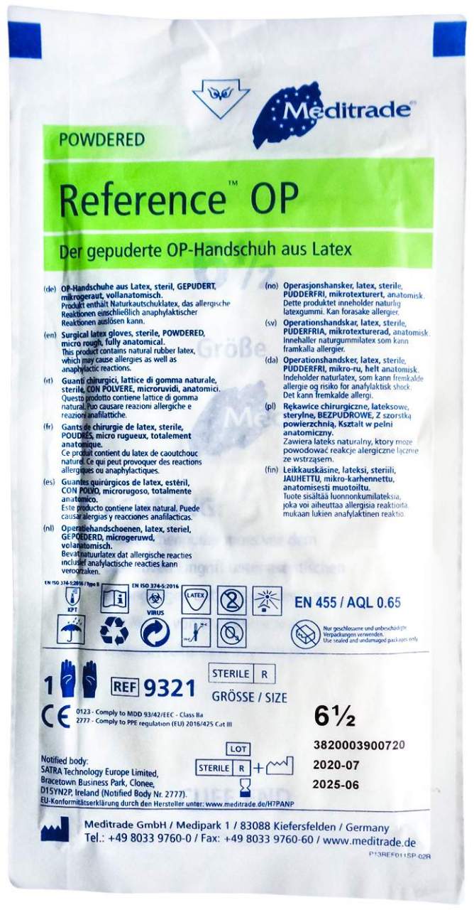 Handschuhe Op Latex Gr. 6,5 Steril 1 X 2 Stück