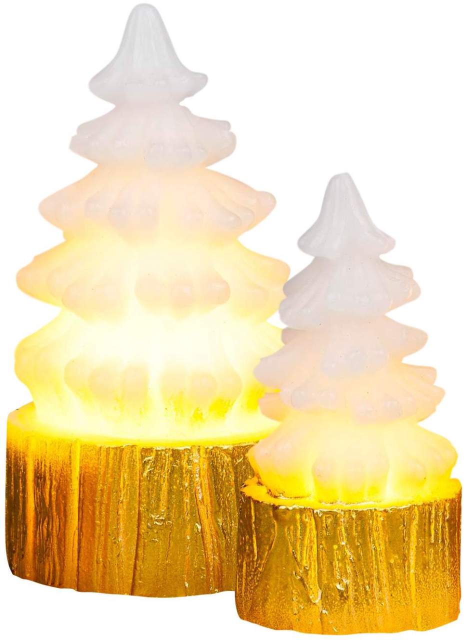 LED Weihnachtsbaum Echtwachskerzen 2 Stück