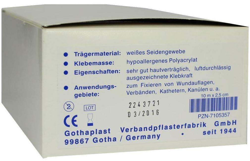 Gotha Silk Heftpflaster Seide 10mx2,5cm
