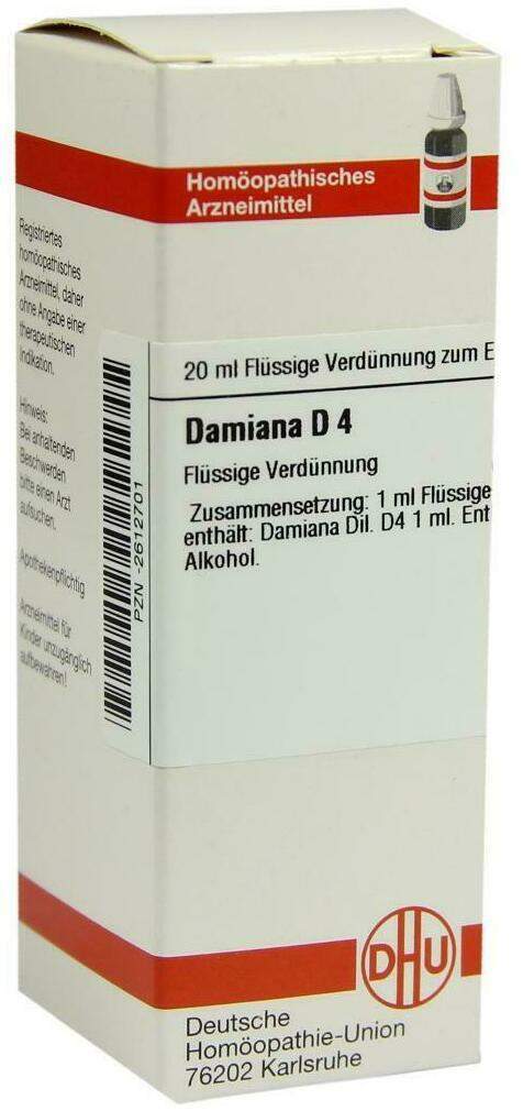 Dhu Damiana D4 20 ml Dilution