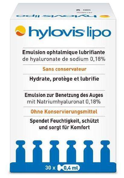 Hylovis Lipo Augentropfen 30 X 0,4 ml Pipetten